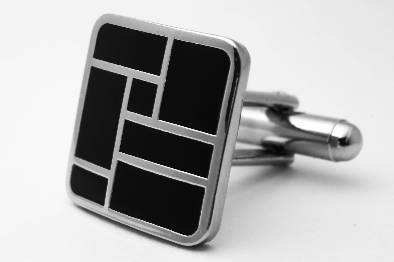 Black & Silver Business Event Cufflink