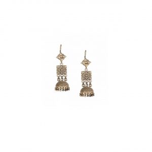 Silver Traditional Indian Earrings
