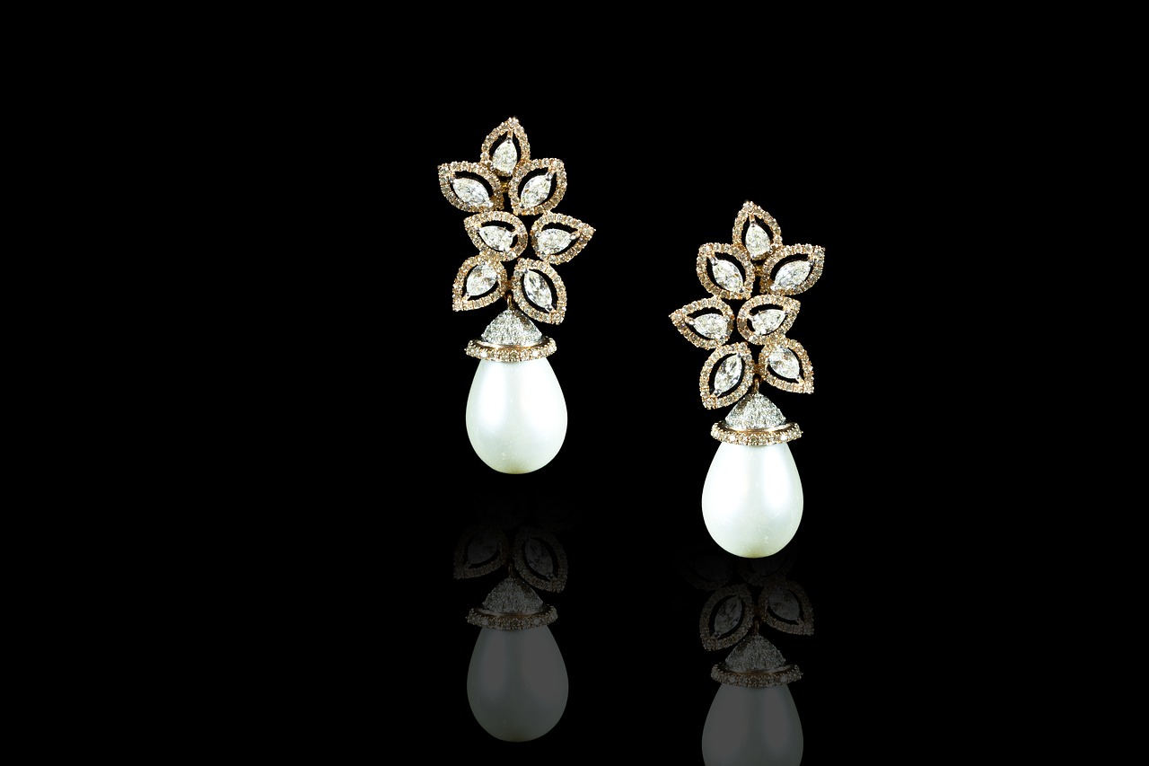 Pearl Diamond Earrings